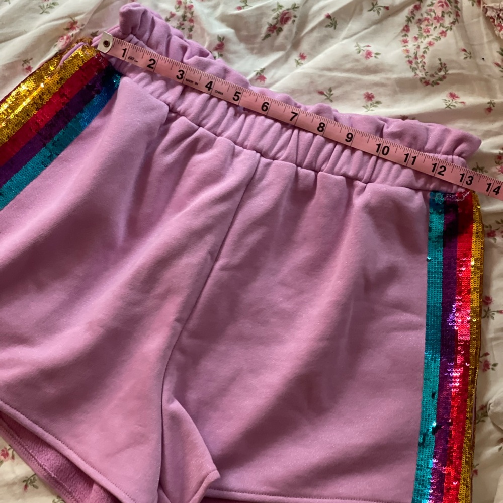 Queen of Sparkles Pink Shorts (New w/ Tags!) - Picture 2 of 10